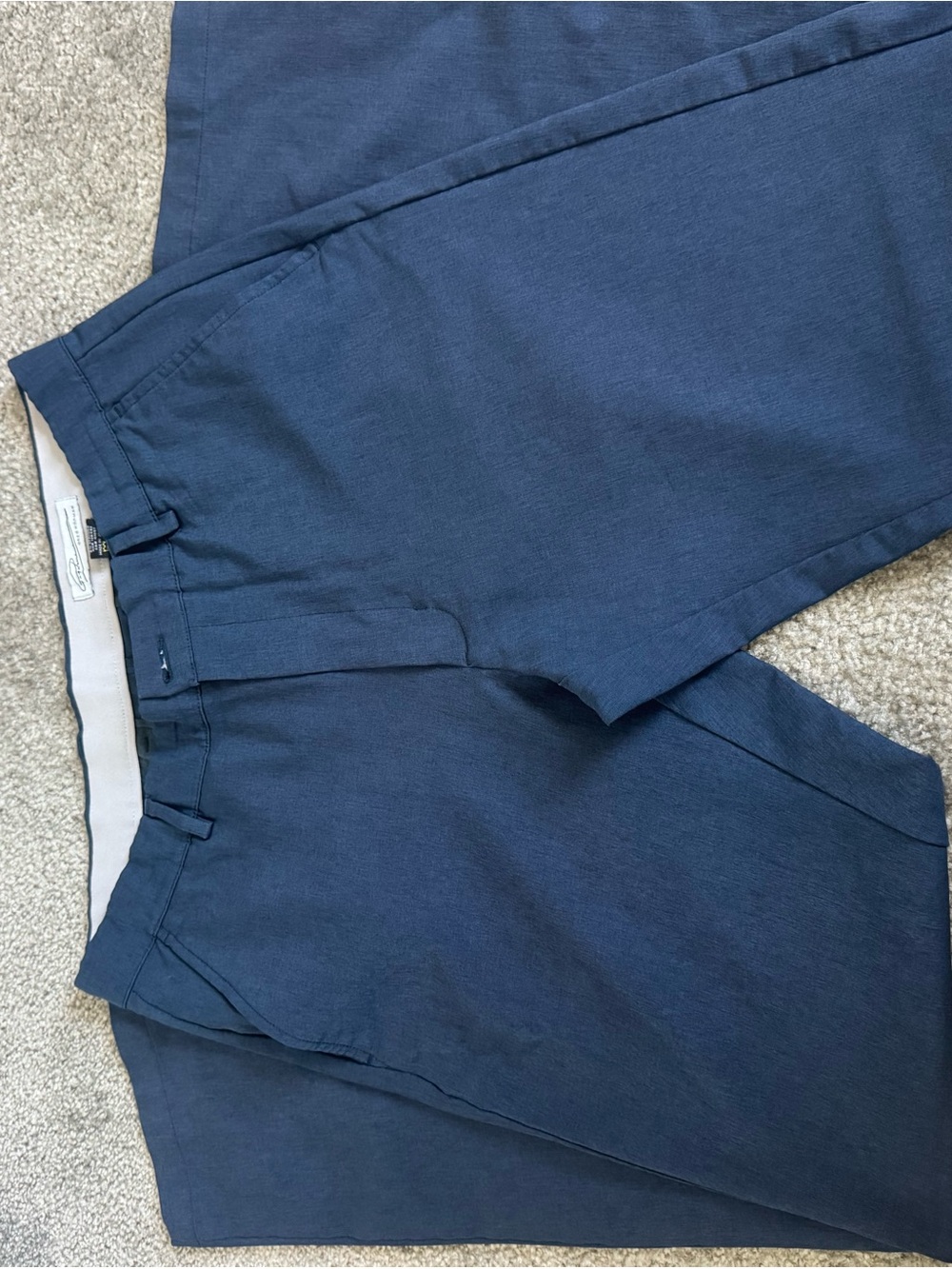 Greg Norman Collection Navy and Light Gray Inner Waistband Chinos